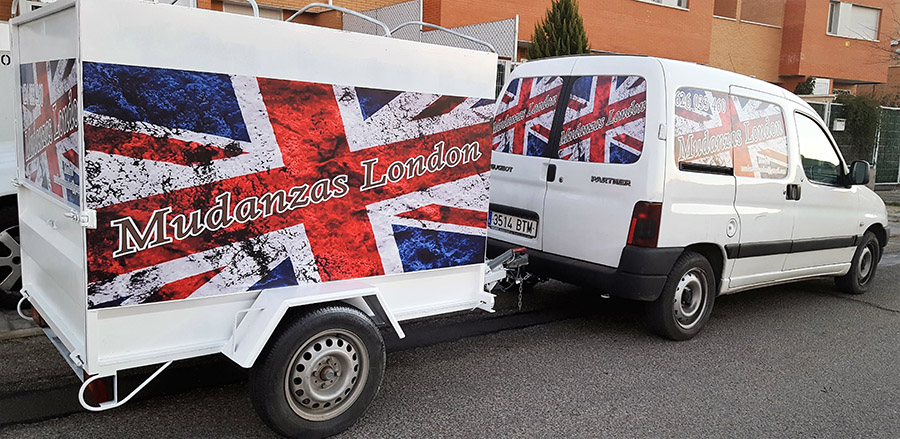 Camioneta y complemento Mudanzas London